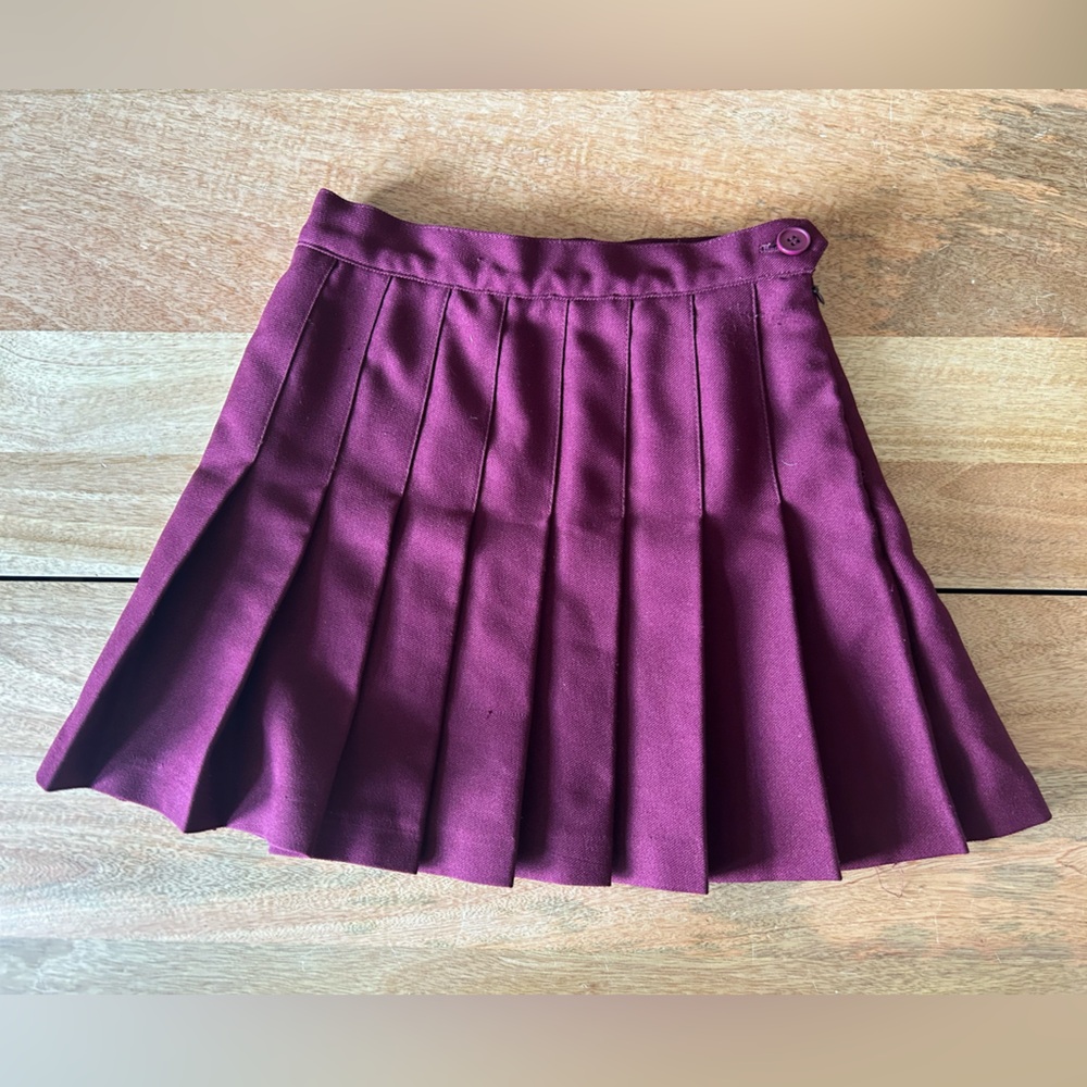 American Apparel Burgundy Mini Skirt